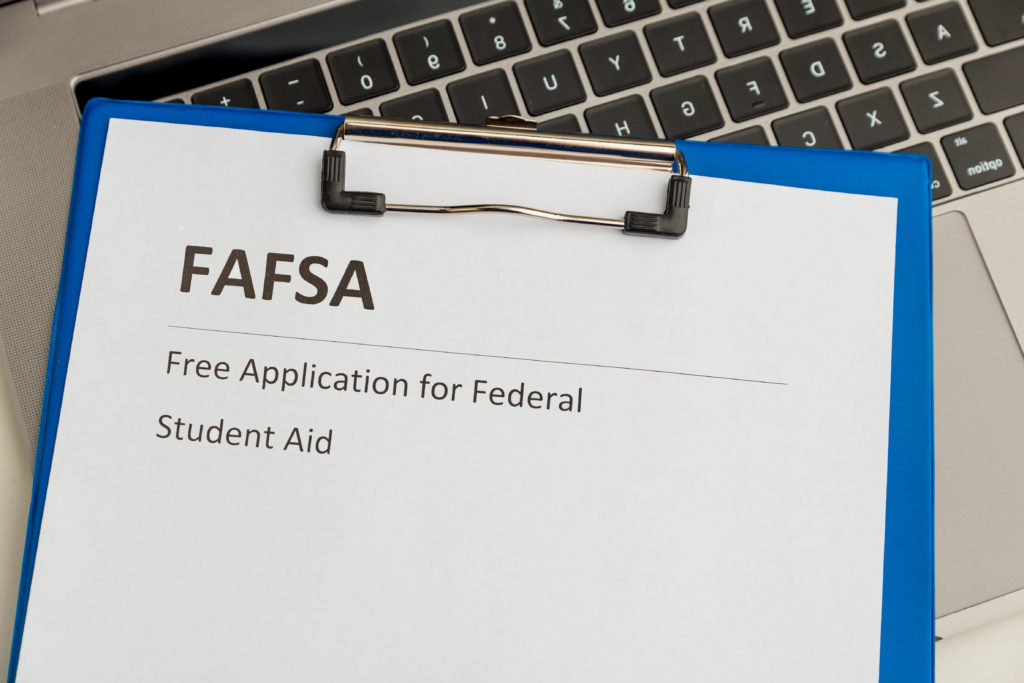 High school students file the FAFSA